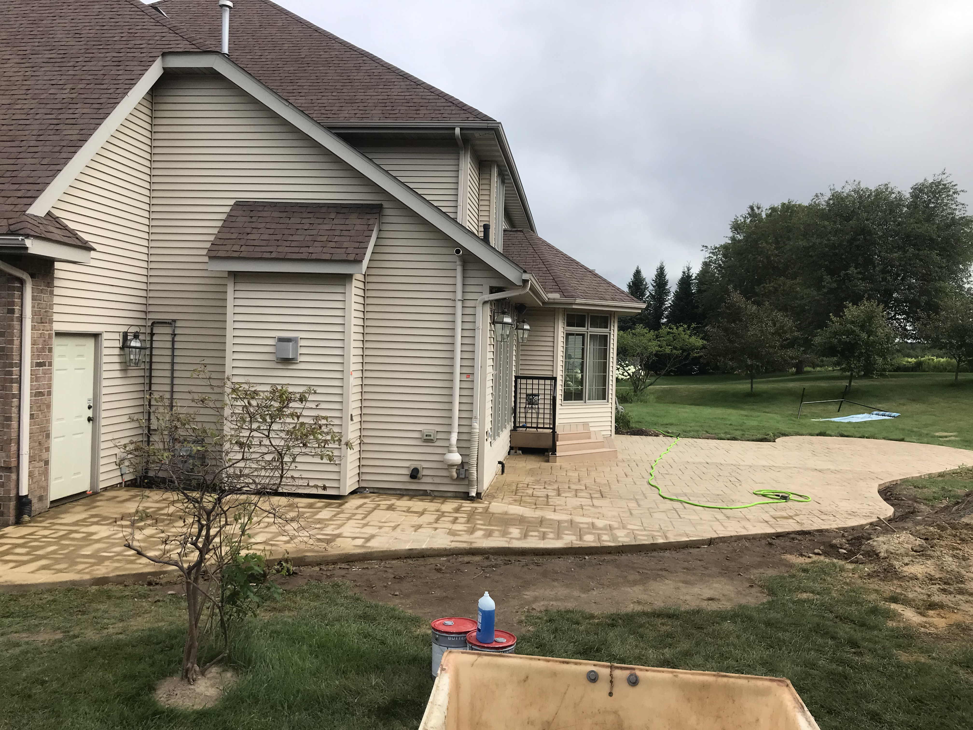 Concrete driveway installation in Central Wisconsin by RK Masonry Services
