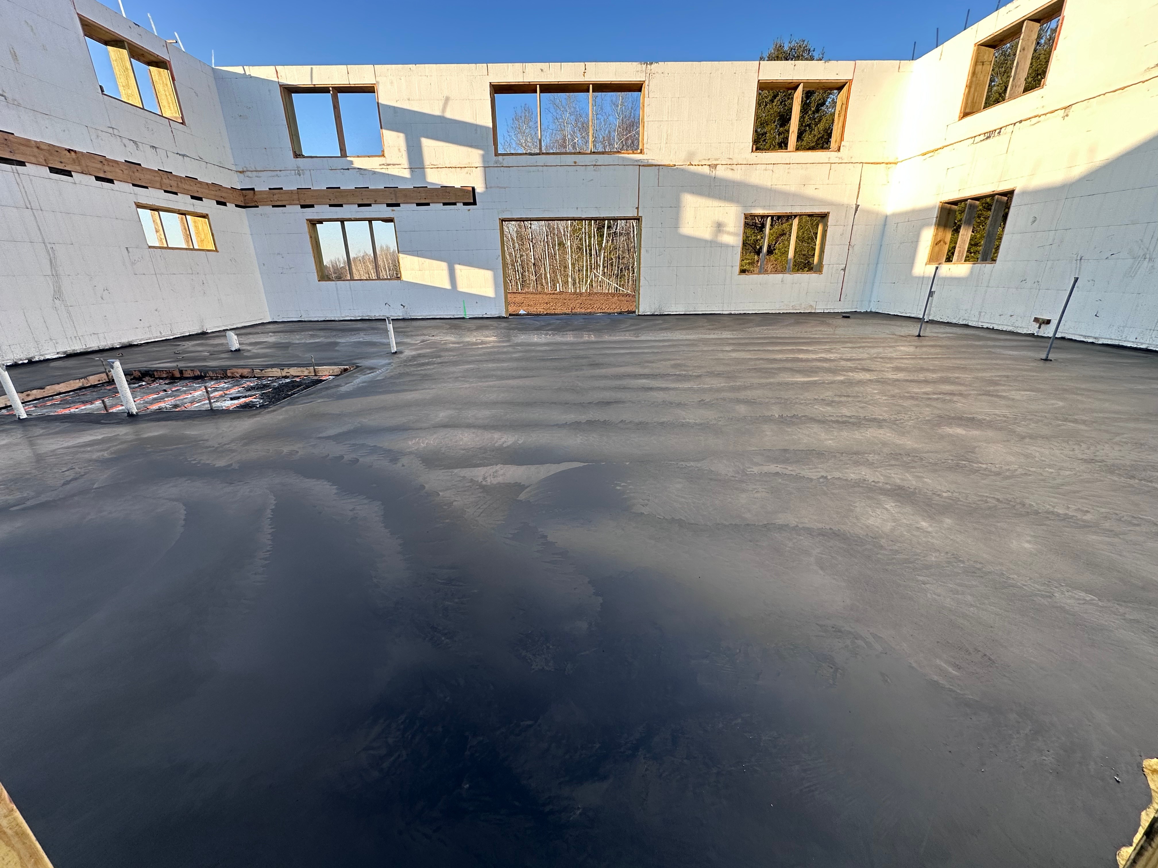Concrete foundation floor and slab installation in Marathon County, WI