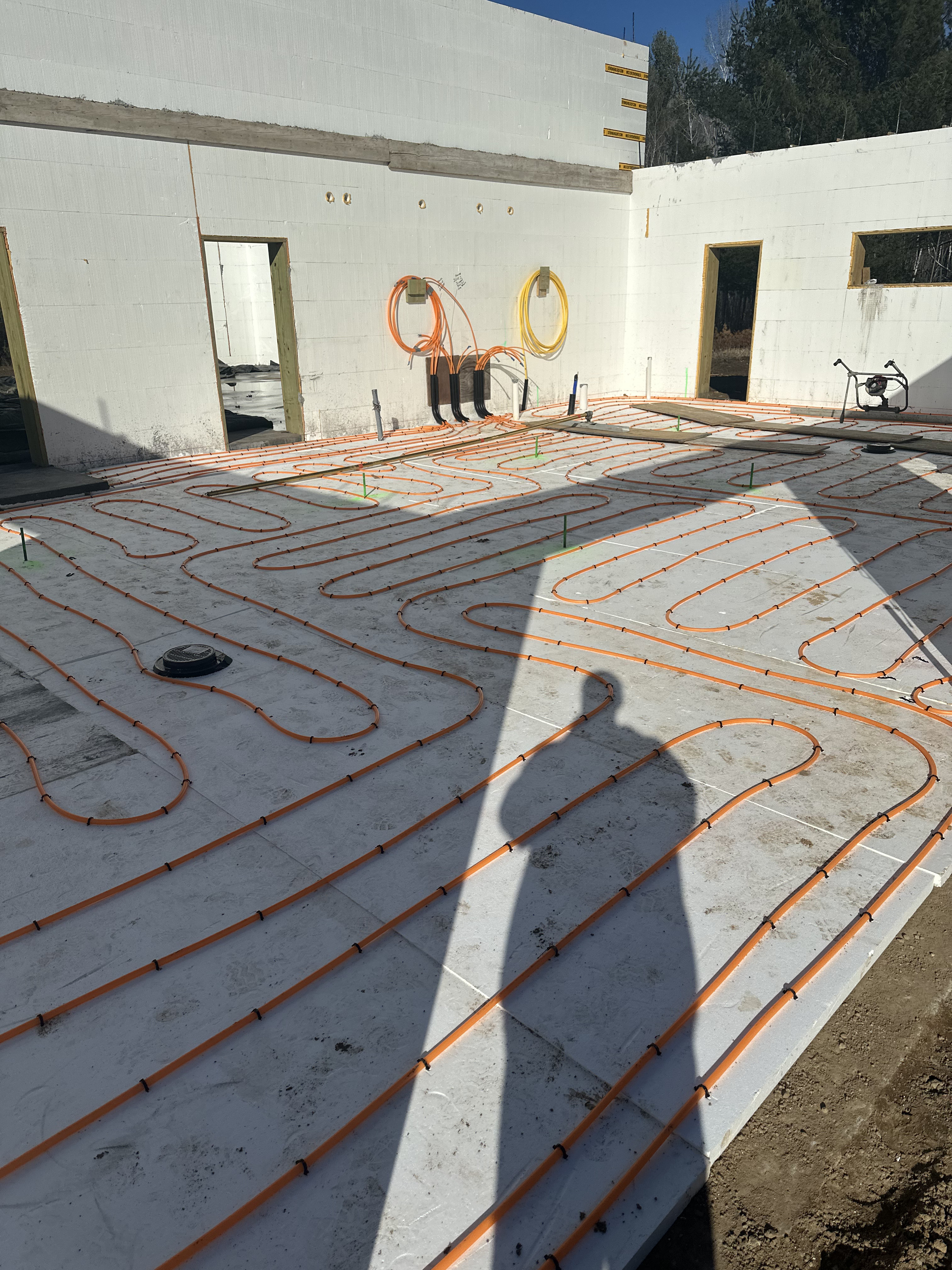 Residential concrete installation in Central Wisconsin by RK Masonry Services