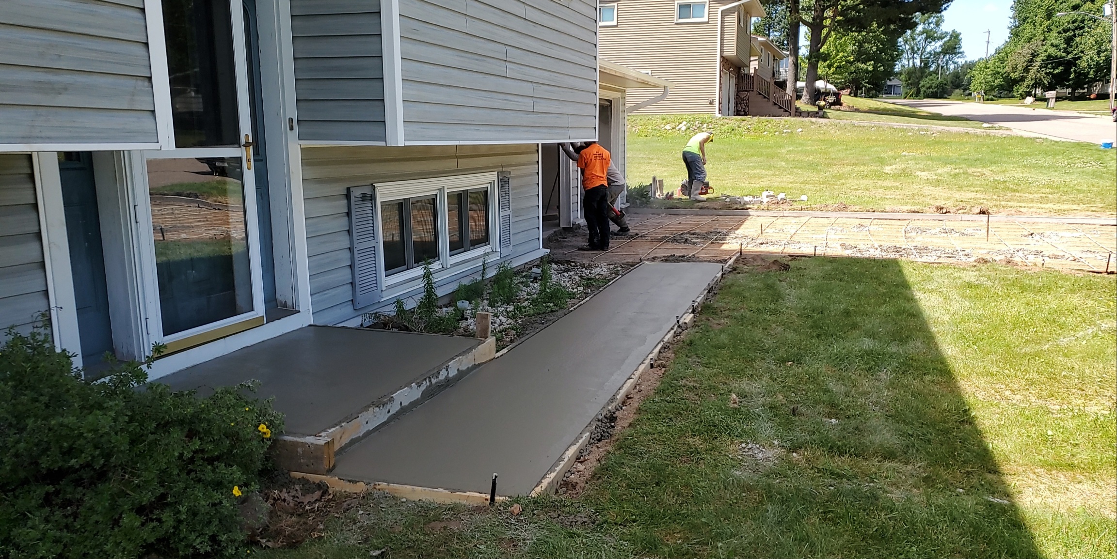 Concrete driveway replacement in Central Wisconsin by RK Masonry Services