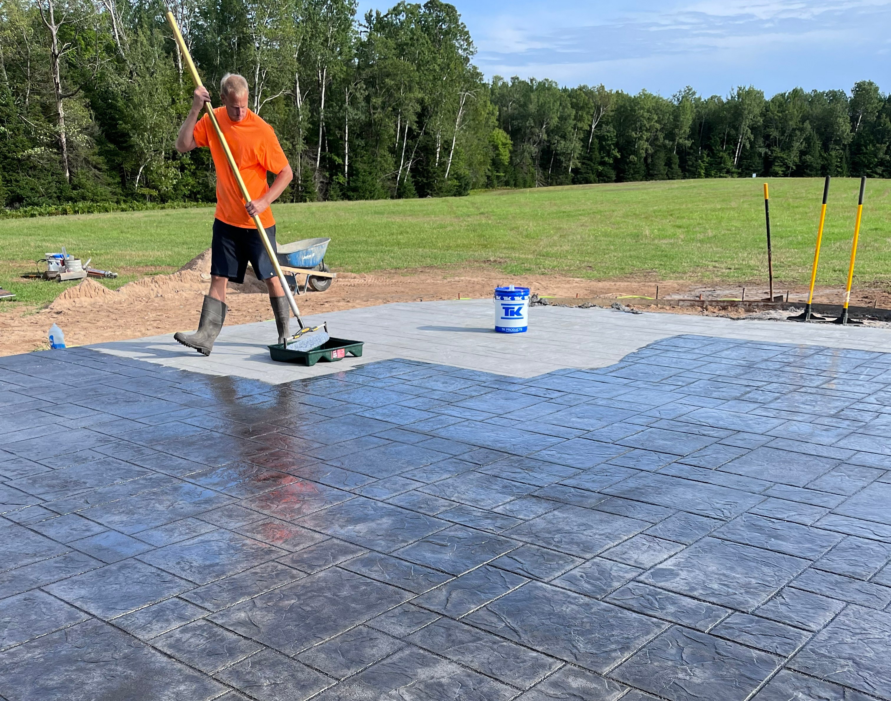 RK Masonry Services completing a concrete project in Marathon County, WI