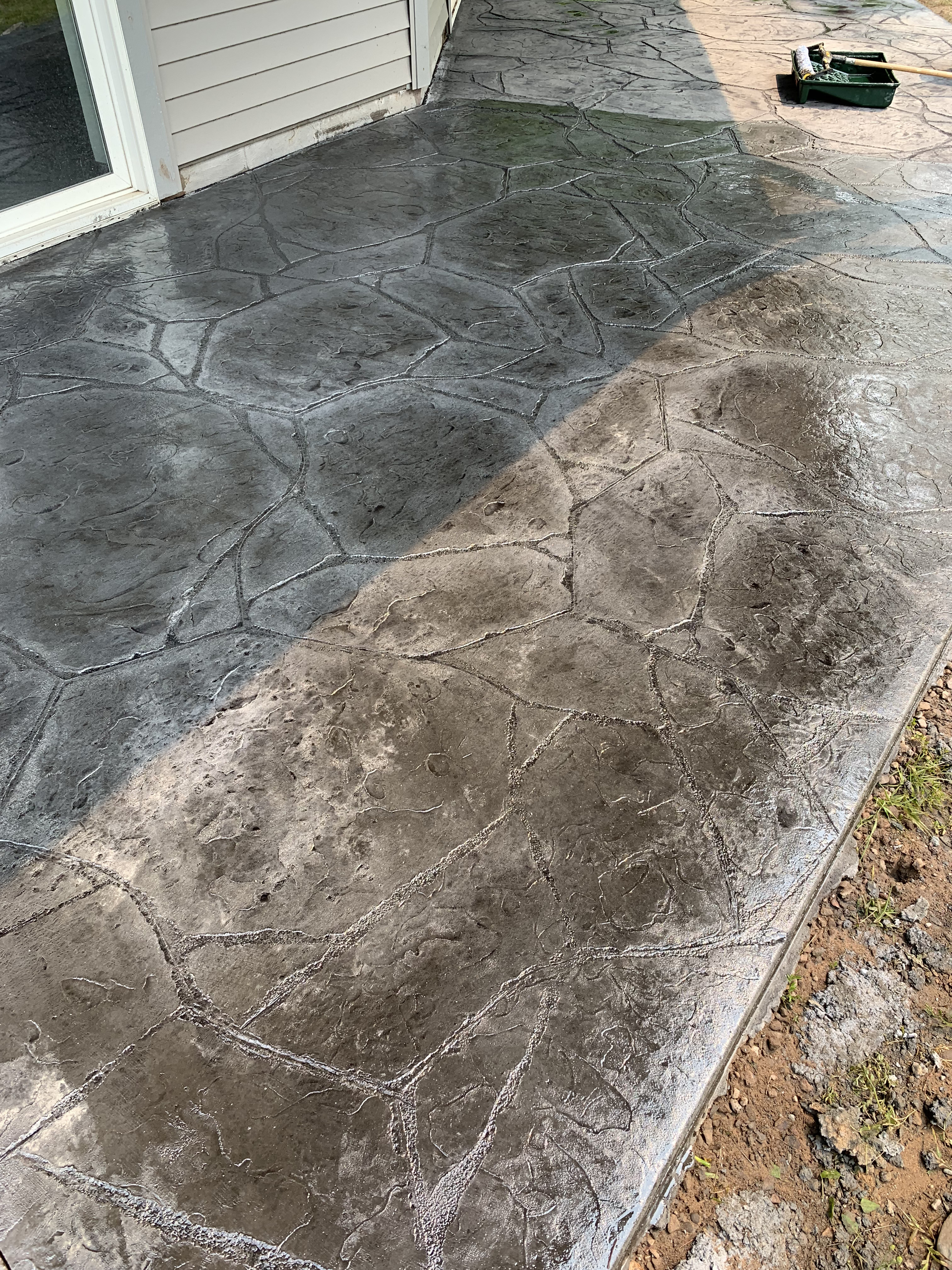 Stamped concrete patterns in Rothschild WI